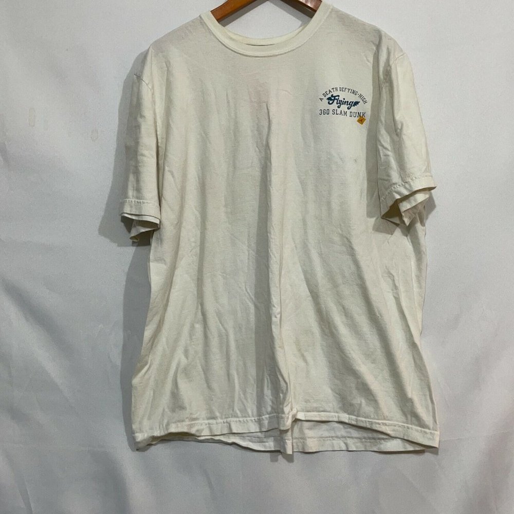 A Death Defying High Flying 360 Slam Dunk Defy Mens Ivory T Shirt Size XXL